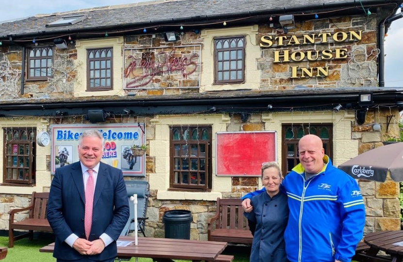 Simon Baynes MP at The Stanton House Inn