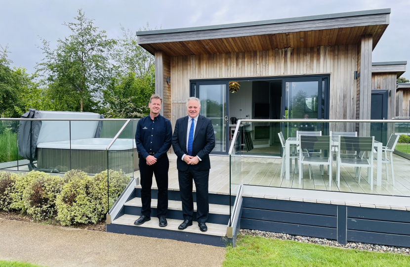 Simon Baynes MP with John Brookshaw