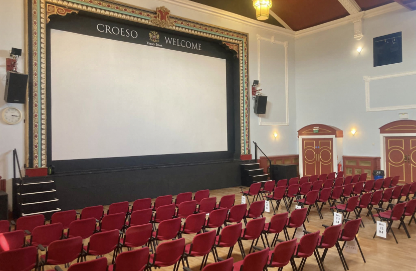 The Stiwt's newly refurbished auditorium.