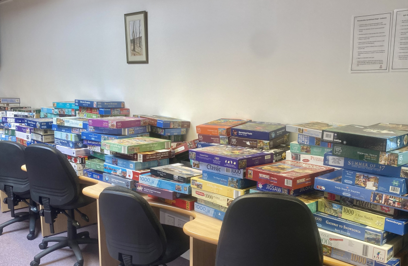 Jigsaw puzzles to borrow at Chirk Library