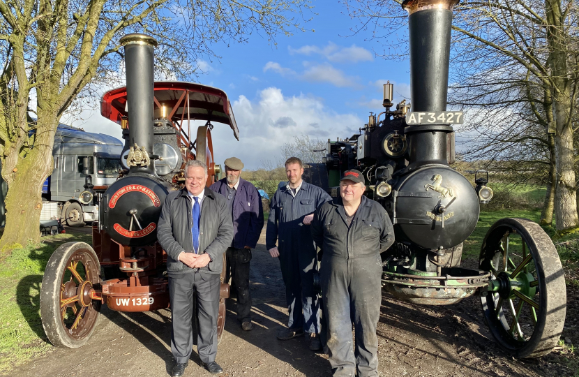 L-R Simon Baynes MP, Bill Lowe, Tom Attwood & Tony Seddon