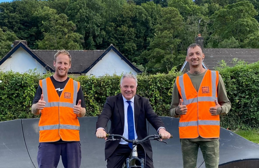 Simon Baynes MP - Ceiriog Valley Biking