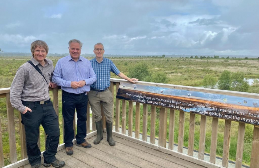 Simon Baynes MP - Fenn's, Whixall & Bettisfield Mosses National Nature Reserve