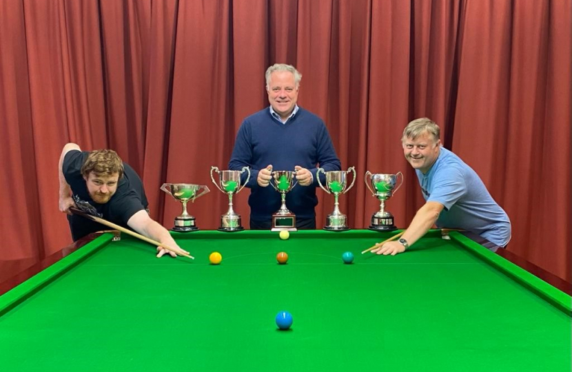 Simon Baynes MP - Snooker Team Meeting