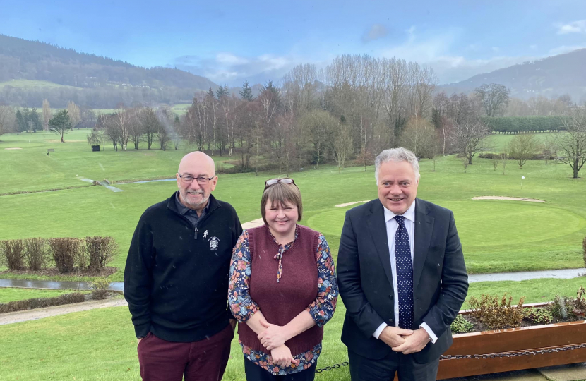 Simon Baynes MP - Vale of Llangollen Golf Club