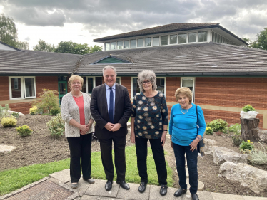 Simon Baynes MP with members of the Circle