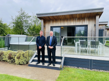 Simon Baynes MP with John Brookshaw