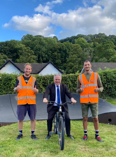 Simon Baynes MP - Ceiriog Valley Biking