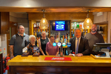 Simon Baynes MP - Cross Foxes Pub