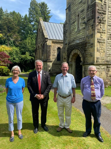 Simon Baynes MP - St Mary's Church Plas Power